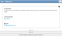 Tablet Screenshot of harambeehotel.com